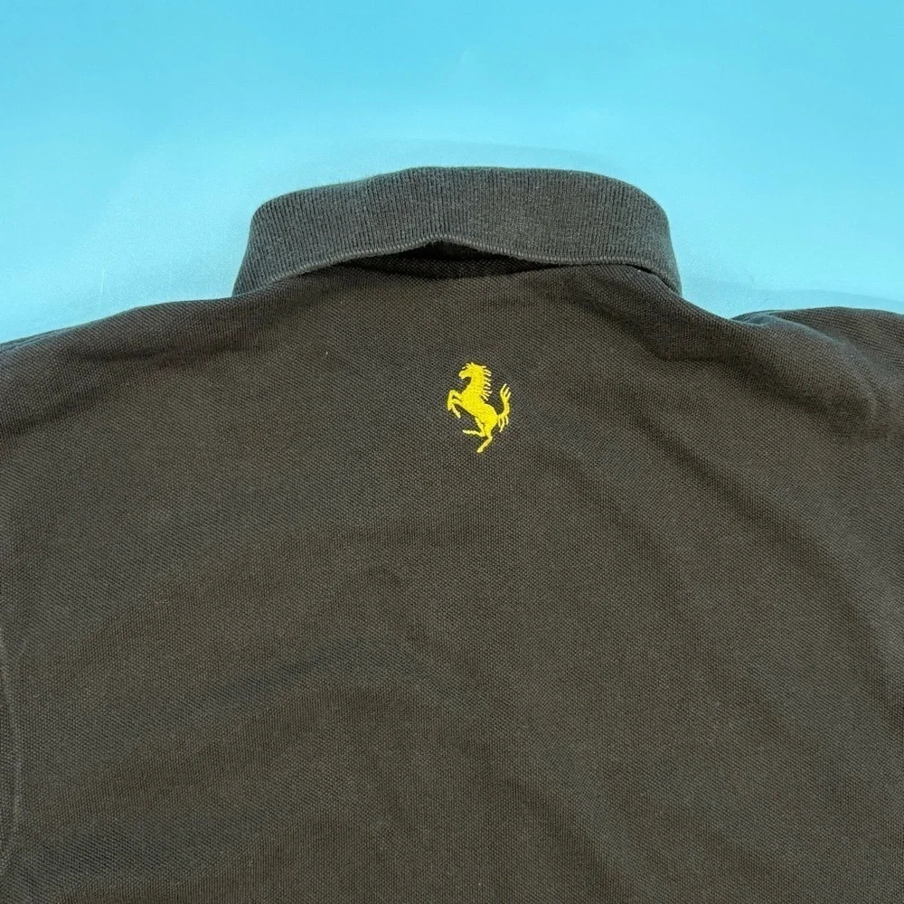 Ferrari Club of America Black Logo Patch New England Region 100% Cotton Size Sm